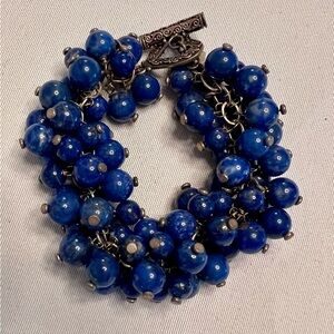 Elegant Blue Beaded Bracelet